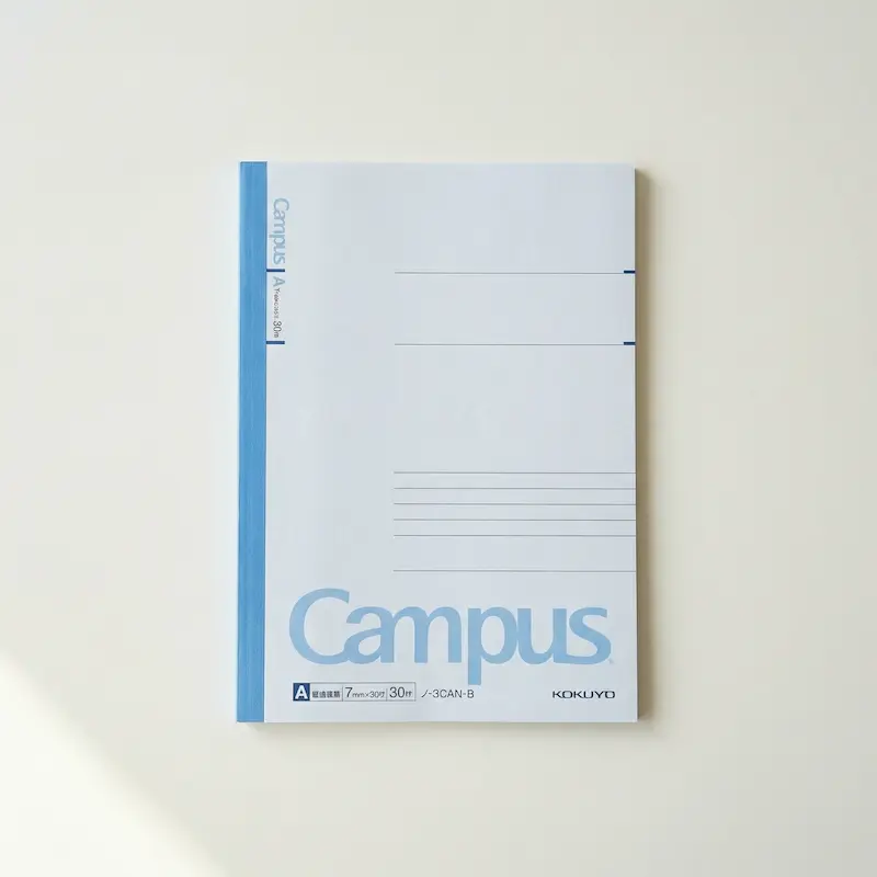 Kokuyo Campus Notebook open flat