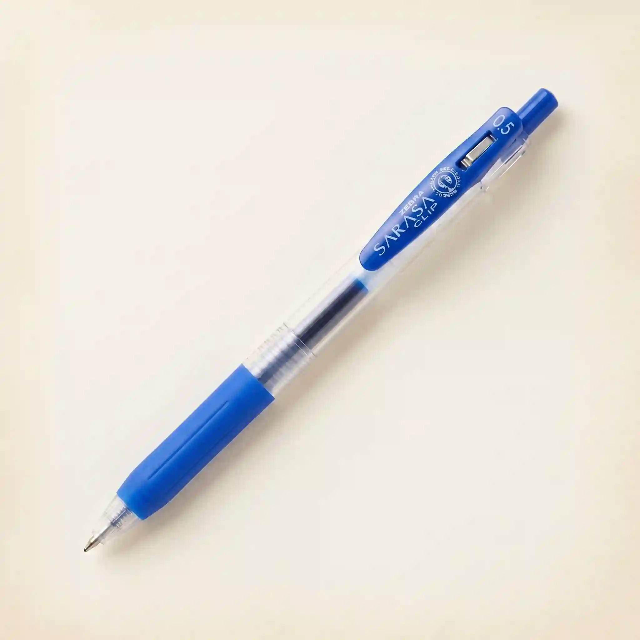 Zebra Sarasa Clip Blue gel pen